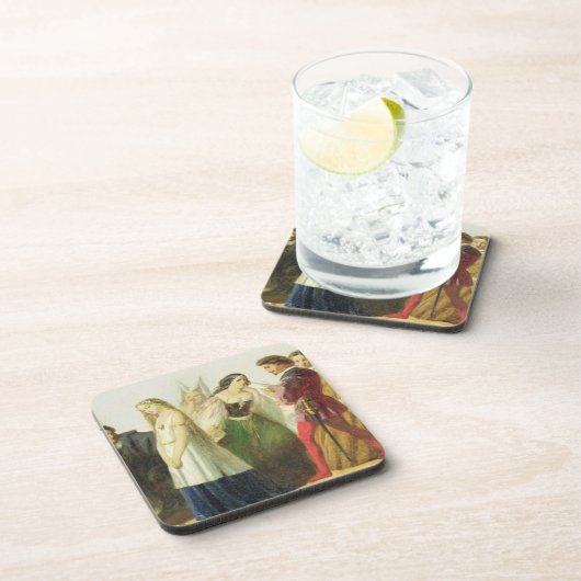 Verkrijging van personages uit Shakespeare (olie o Onderzetter (Rechterzijde)