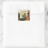 Verkrijging van personages uit Shakespeare (olie o Vierkante Sticker (Tas)