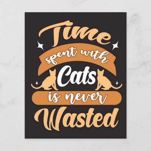 Verkwiste Kat | Schattige Kat Flyer (Voorkant)