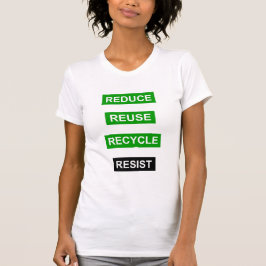 Verlaag het aantal Recyclen reuse-T-shirt T-shirt