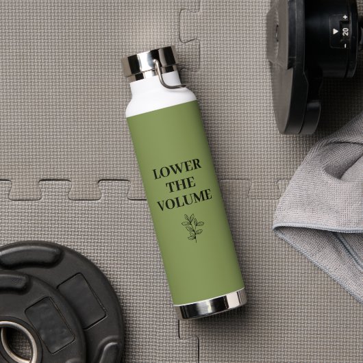 Verlaag het Volume Sage Groene Waterfles | Bamboe (Sportschool (Gedraaid)  )