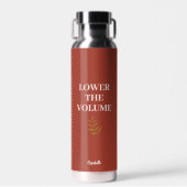 Verlaag het Volume Waterfles | Minimalistisch (Voorkant)