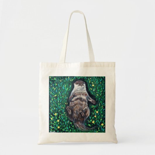 Verlaagd Otter-schilderen van de rivier Tote Bag (Voorkant)