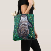 Verlaagd Otter-schilderen van de rivier Tote Bag (Dichtbij)