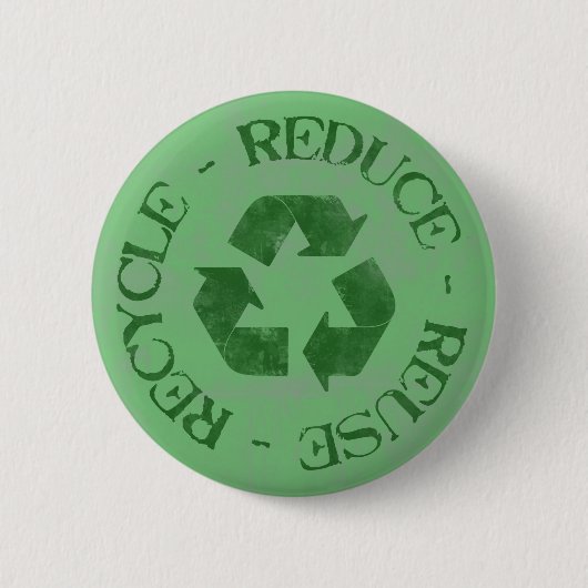 Verlaagd Verminder Hergebruik Recyclen Button (Voorkant)