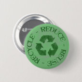 Verlaagd Verminder Hergebruik Recyclen Button (Voorkant /achterkant)