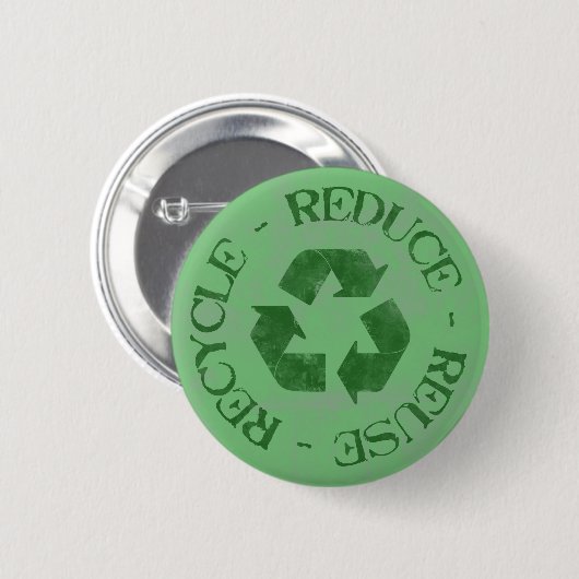 Verlaagd Verminder Hergebruik Recyclen Button (Voorkant /achterkant)