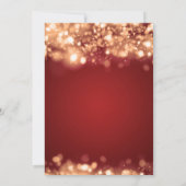 Verlaagde vakantie bruiloft sprankelende lichten g kaart (Achterkant)