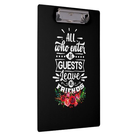 Verlaat als vrienden klembord (Rechts)