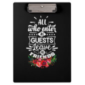 Verlaat als vrienden klembord (Voorkant)