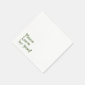 Verlaat alsjeblieft om 9 uur! Eenvoudige ontwerpbo Servet (Hoek)