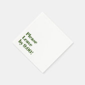 Verlaat alsjeblieft om 9 uur! Eenvoudige ontwerpbo Servet (Hoek)