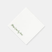 Verlaat alsjeblieft om 9 uur! Eenvoudige ontwerpbo Servet (Hoek)