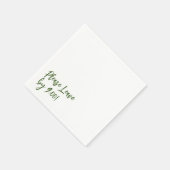 Verlaat alsjeblieft om 9 uur! Eenvoudige ontwerpbo Servet (Hoek)