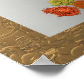 Verlaat - Autumn laat een abstract ontwerp achter Poster (Hoek)