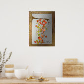 Verlaat - Autumn laat een abstract ontwerp achter Poster (Keuken)