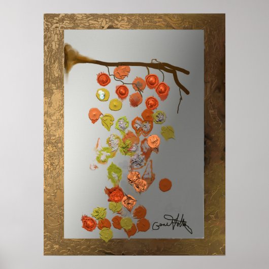 Verlaat - Autumn laat een abstract ontwerp achter Poster (Voorkant)