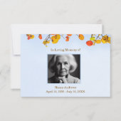 Verlaat begrafenismonument van familie bedankkaart (Voorkant)