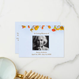 Verlaat begrafenismonument van familie bedankkaart