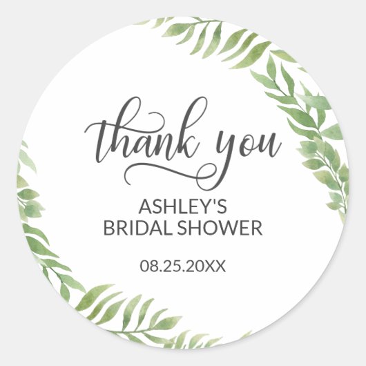 Verlaat botanisch Vrijgezellenfeest Dank u Ronde Sticker (Voorkant)