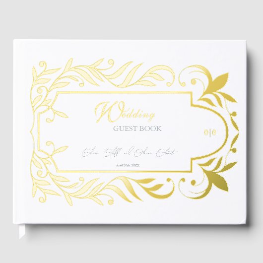 Verlaat de bruiloft gastenboek (Voorkant)