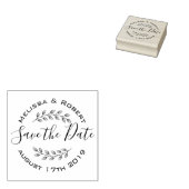 Verlaat de Grote Moderne Wedding sparen Datum 2 Rubberstempel (Gestempeld)