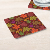 Verlaat de najaarspartij van de Thanksgiving Kartonnen Onderzetters (Schuin)