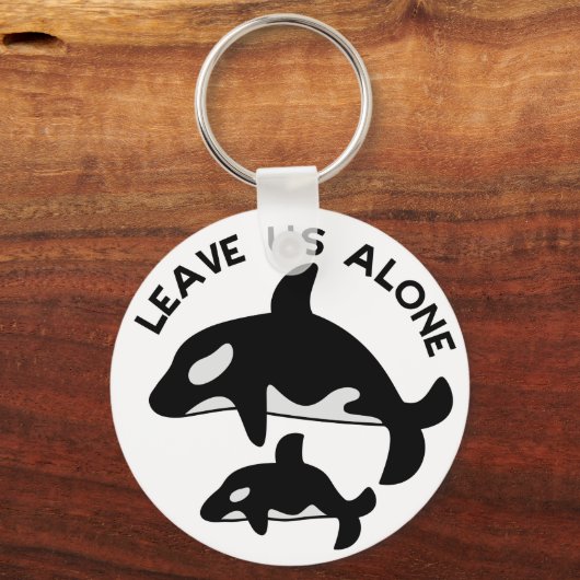 Verlaat de Orca Sleutelhanger (Voorkant)