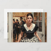 "Verlaat de partij" Schilderij Briefkaart (Voorkant / Achterkant)