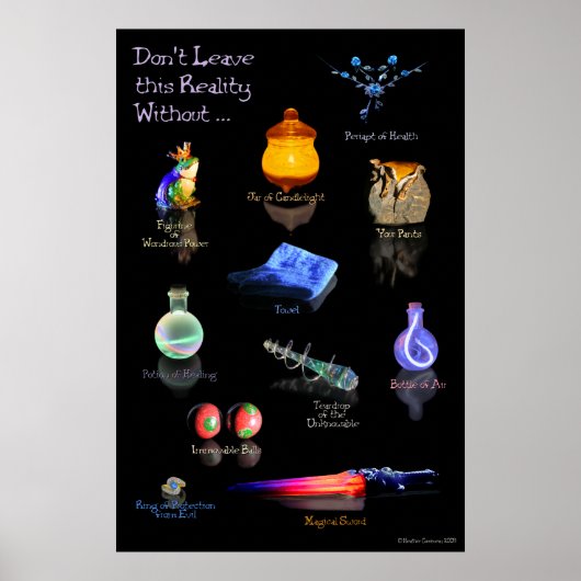 Verlaat deze realiteit niet zonder ... poster (Voorkant)