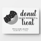 Verlaat donut zonder een Treat Weddenschap Fotoplaat (voorkant)