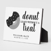 Verlaat donut zonder een Treat Weddenschap Fotoplaat (Zijkant)