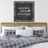 Verlaat een kleine vonk waar u Citaat gaat Canvas Afdruk (Insitu (Slaapkamer))