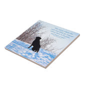 Verlaat een Trail - Inspirerend Citaat - Zwart Lab Tegeltje (Zijkant)