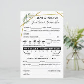 Verlaat een tweetalige goudbruiloft met groen goud (Staand voorkant)