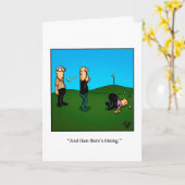 Verlaat Happy Birthday Humor Wenskaart Kaart (Gele Bloem)