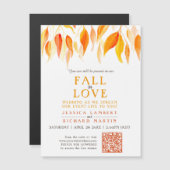 Verlaat herfst uit liefde bruiloft die oranje stre (Voorkant / Achterkant)