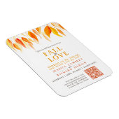 Verlaat herfst uit liefde bruiloft die oranje stre magneet (Rechterzijde)