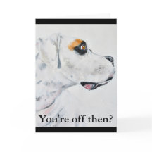 Verlaat het werk, Boxer Dog Kaart