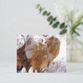 Verlaat in de herfst voor de herfst briefkaart (Staand voorkant)