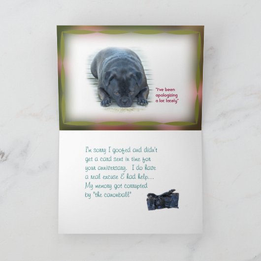 Verlaat Jubileum Apologie-aanpassen Kaart (Binnen)