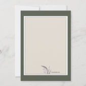 Verlaat Lijst Birthday Party Uitnodiging (Achterkant)