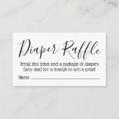 Verlaat luidere Raffle Tickets Informatiekaartje (Voorkant)