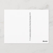 Verlaat    me niet Verlass Mich nicht Briefkaart (Achterkant)