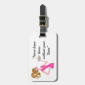 "Verlaat Nooit Huis Zonder Je Tiara!" Bagage Label (Voorkant verticaal)