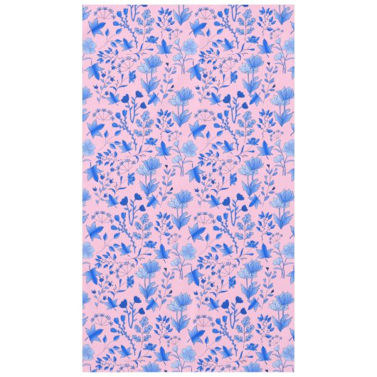 Verlaat Patroon 12.bw roze BG Tafelkleed (Voorkant)