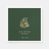 verlaat trouwnamen napkin servet (Voorkant)