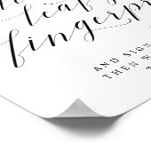 Verlaat uw vingerafdruklezer voor handboek poster (Hoek)