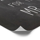 Verlaat uw wensen Weddenschap | Calligrafie Poster (Hoek)