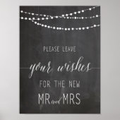 Verlaat uw wensen Weddenschap | Calligrafie Poster (Voorkant)